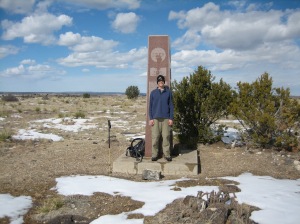 The author at the top of Oklahoma (February, 2010)  photo by Mike DiFabio